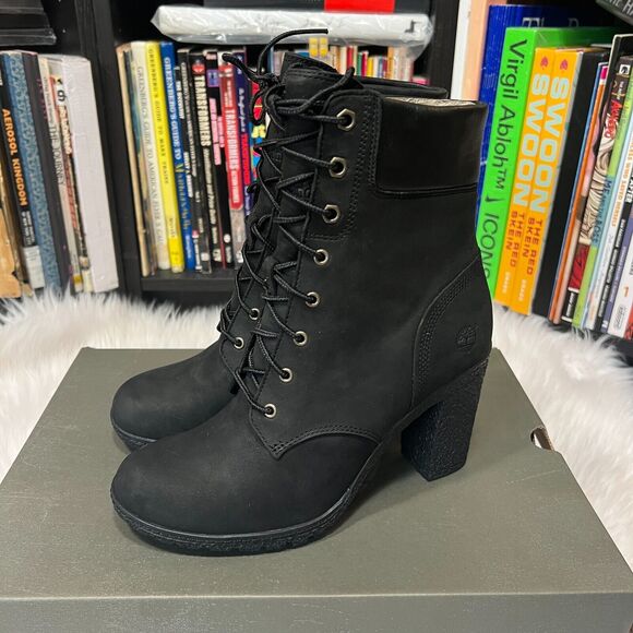 TIMBERLAND GLANCY BLACK WOMENS BOOTS 8432A - Picture 1 of 6